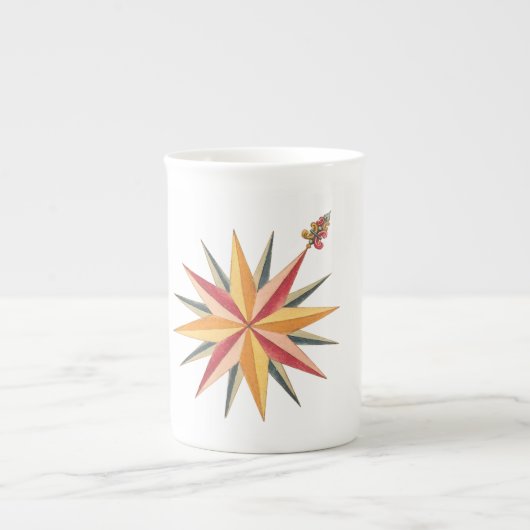 kaarten van noorwegen - trondheim 1761 porselein kop (Voorkant)