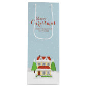 Kaarten van ons thuis tot aan het jouwe wijn cadeautas (Voorkant)