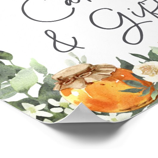 Kaarten van Oranje honingbijen en katten Poster