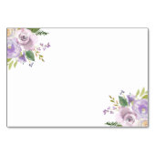 Kaarten van Paarse Floral Vrijgezellenfeest Ontvan (Achterkant)