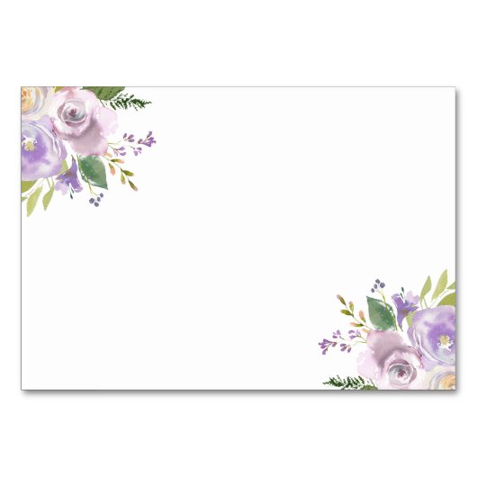 Kaarten van Paarse Floral Vrijgezellenfeest Ontvan (Achterkant)