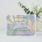 KAARTEN VAN  PARADISE RSVP-KAARTEN RSVP KAARTJE (Staand voorkant)