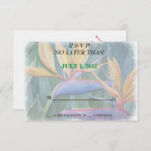 KAARTEN VAN  PARADISE RSVP-KAARTEN RSVP KAARTJE (Voorkant / Achterkant)