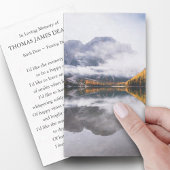 Kaarten van Prayer voor Funeral Moody Autumn Day Visitekaartje