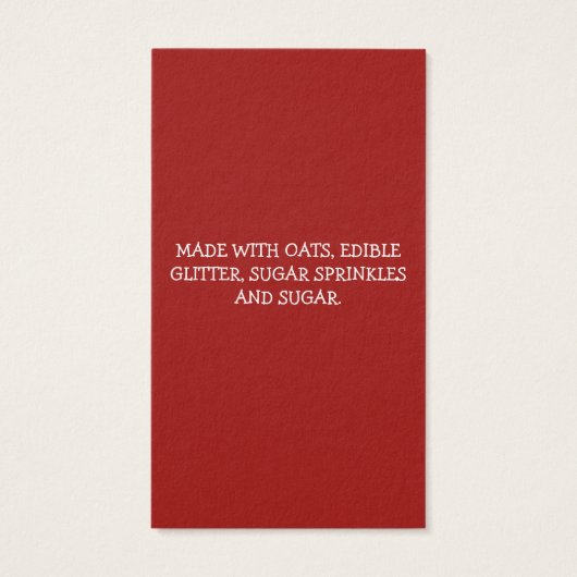 Kaarten van rendieren visitekaartje (Achterkant)