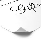 Kaarten van roze pinda's en Poster voor weddenscha (Hoek)