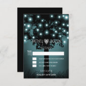 Kaarten van RSVP-ridderbomen met gekantelde bossen (Voorkant / Achterkant)