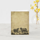 Kaarten van schapen & van een Prim Weinig Nota van (Gele Bloem)