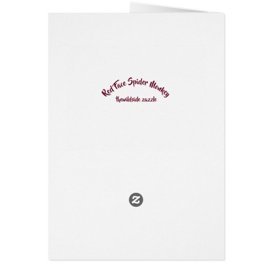 KAARTEN VAN SPIDER MONKEY GREETTES (Achterkant)