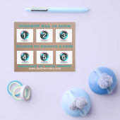 Kaarten van stempel/coupon (Enkel)