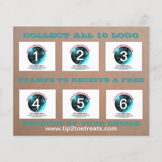 Kaarten van stempel/coupon (Voorkant)