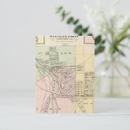 Kaarten van Stevens Point, Elroy en Wonewoc (Staand voorkant)