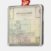 Kaarten van Stevens Point, Elroy en Wonewoc Metalen Ornament (Links)