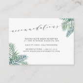 Kaarten van Tropische Foliage Wedding Hotel Accomm (Voorkant)