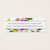 Kaarten van Vibrant Bloom Wedding Website | Mini Mini Visitekaartjes (Voorkant)