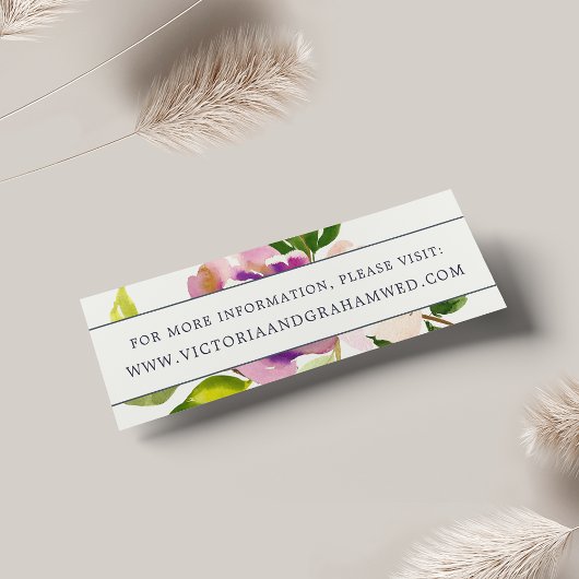 Kaarten van Vibrant Bloom Wedding Website | Mini Visitekaartjes
