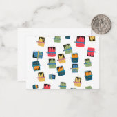 Kaarten van visconserven notitiekaartje (Voorkant / Achterkant in situ)