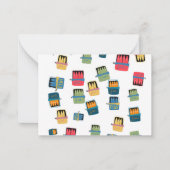 Kaarten van visconserven notitiekaartje (Voorkant)