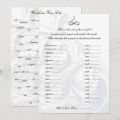 Kaarten van Weddenschap Wows Libs Wedding Party (Voorkant / Achterkant)