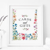 Kaarten van wilde Baby showers en cadeaubonzen Poster