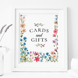 Kaarten van wilde Baby showers en cadeaubonzen Poster