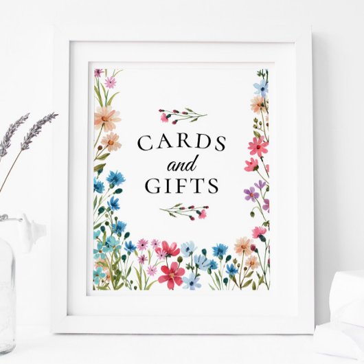 Kaarten van wilde Baby showers en cadeaubonzen Poster