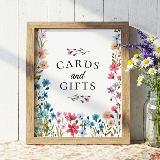 Kaarten van wilde Baby showers en cadeaubonzen Poster