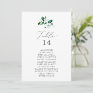 Kaarten van Woodland Greenery Table Number Seating