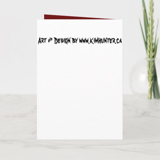 Kaarten van Zombie Horror van Halloween Party (Achterkant)