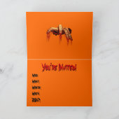 Kaarten van Zombie Horror van Halloween Party (Binnen)