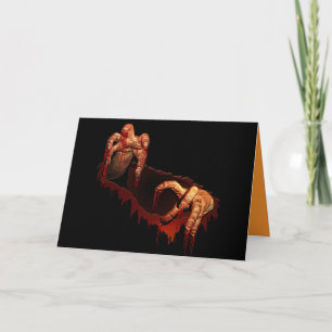 Kaarten van Zombie Horror van Halloween Party