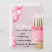 KAARTEN VERJAARDAG UITNODIGING (Voorkant)