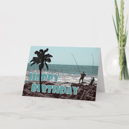 Kaarten - Verjaardag van de Vissen & hengelaars (Voorkant)