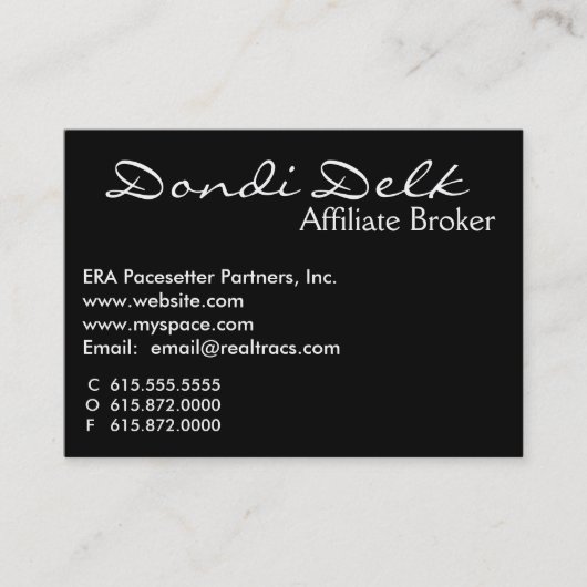 Kaarten Visitekaartje (Voorkant)