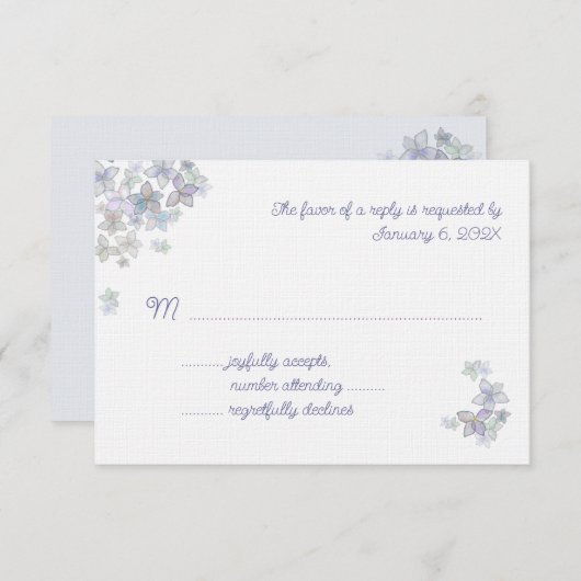 Kaarten voor 3x5-inch beeldschermreactie RSVP kaartje (Voorkant / Achterkant)