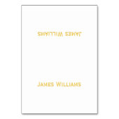 Kaarten voor aangepaste Gold- en witte tabelruimte (Voorkant)