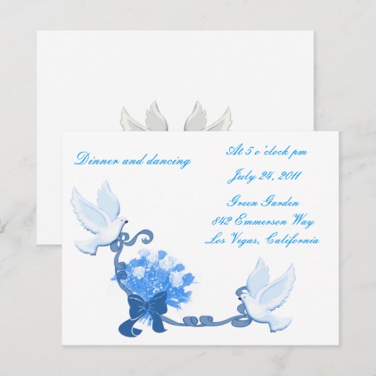 Kaarten voor aangepaste ontvangst doen (Voorkant / Achterkant)