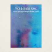 Kaarten voor abstracte Waterverf-verhuurder Visitekaartje (Voorkant)
