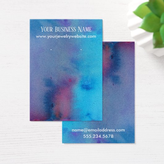 Kaarten voor abstracte Waterverf-verhuurder Visitekaartje (Bureau)