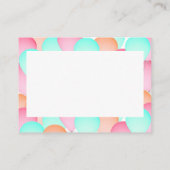 Kaarten voor advies aan baby showers (Achterkant)