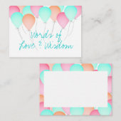 Kaarten voor advies aan baby showers (Voorkant / Achterkant)