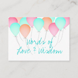 Kaarten voor advies aan baby showers