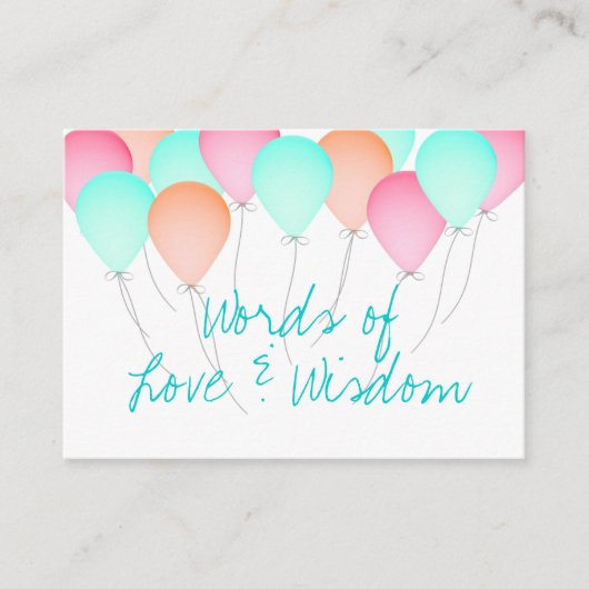 Kaarten voor advies aan baby showers (Voorkant)