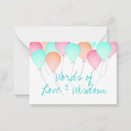 Kaarten voor advies aan baby showers