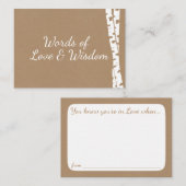 Kaarten voor advies aan vrijgezellenfeesten (Voorkant / Achterkant)