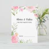 Kaarten voor advies bij Baby showers van Blush Peo (Staand voorkant)