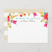 Kaarten voor advies over Floral Afstudeerder in he (Voorkant / Achterkant)