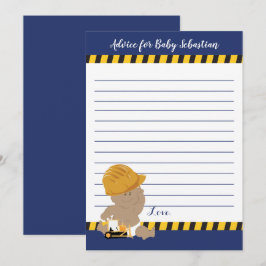 Kaarten voor advies over het Baby shower van const