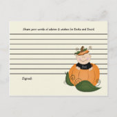 Kaarten voor advies over kleine Baby showers met h (Achterkant)