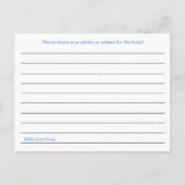 Kaarten voor advies tijdens de winter Vrijgezellen (Achterkant)